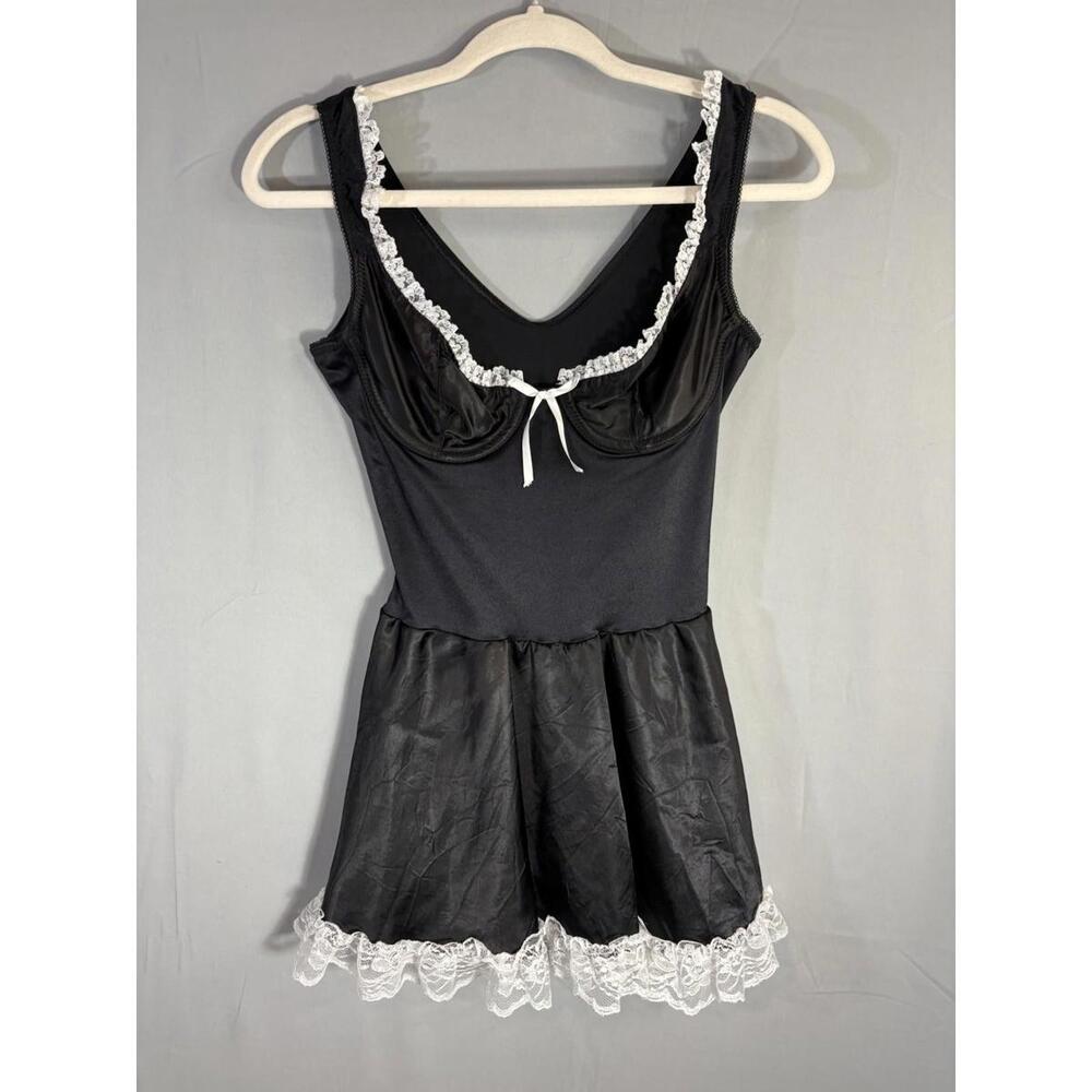Vintage Y2K Fredricks Of Hollywood Frenchmaid Lingerie sz Small Made in USA - Picture 8 of 8